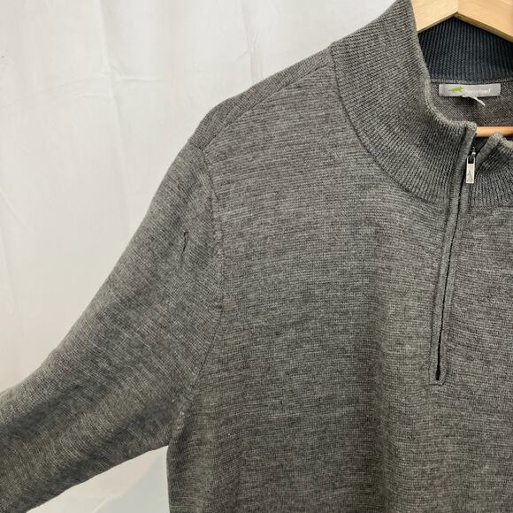 HORNY TOAD & Co  Size XL Rasmus Merino Wool 1/4 Zip Pullover Sweater Gray - Picture 4 of 8